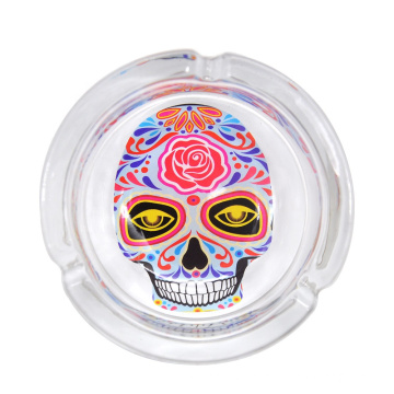 Large Size Round Glass Ashtray 80mm Glass Ashtray For Storage Ash Portable In Bag Or Pocket